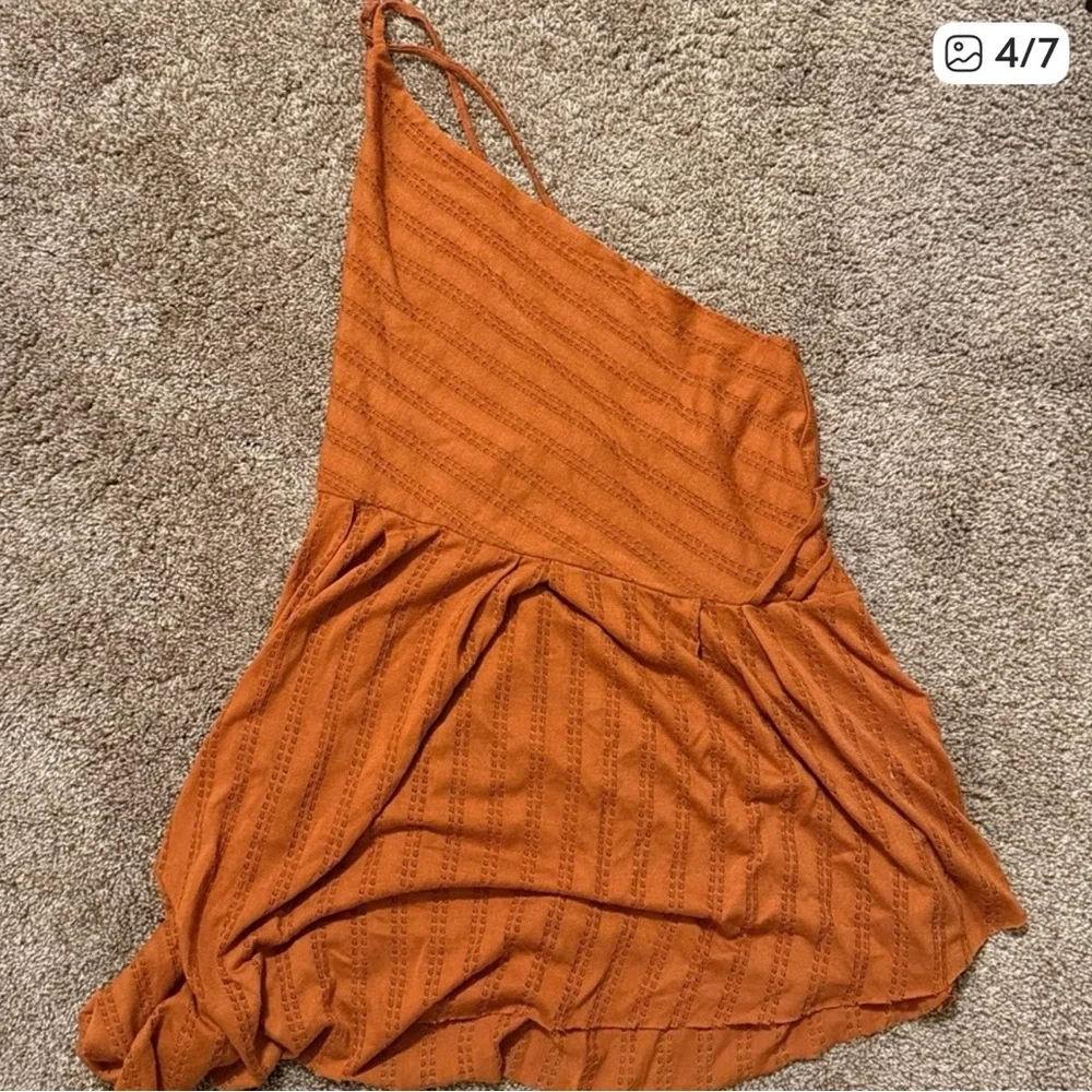 Free People Beach Penny Tunic Knit Top in Cinnabar - Picture 4 of 6
